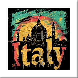 Italy t-shirt design Posters and Art